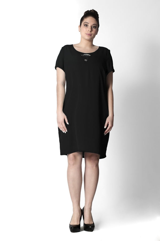 Short Sleeve Shift Dress