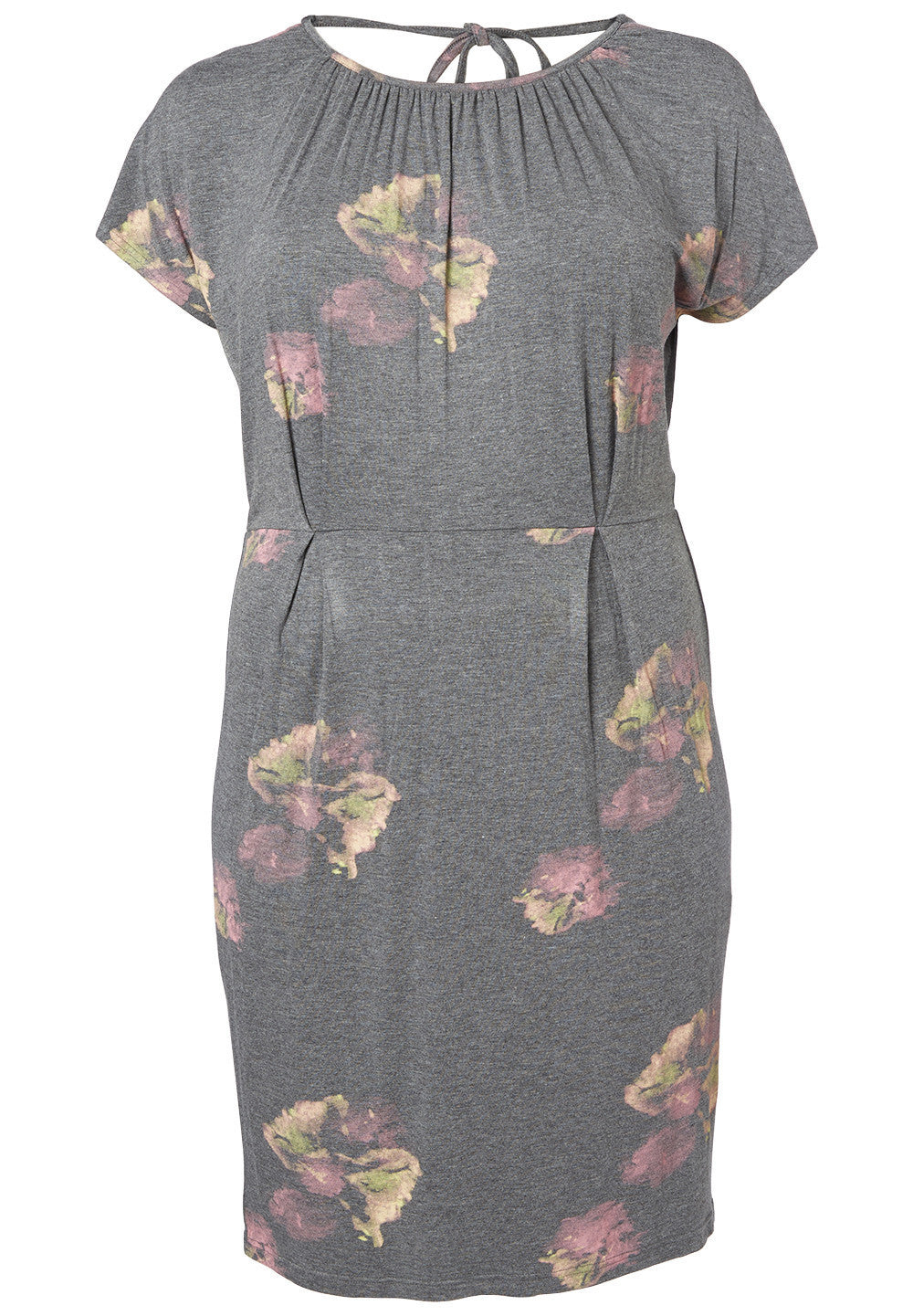 Grey Floral Dress